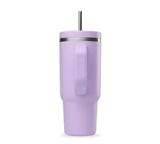 QWETCH Travel Cup Lavender 90cl Insulated Bottle with Straw