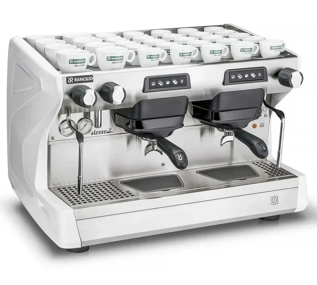 Rancilio Classe 5 USB 2-Group Professional Espresso Machine - White
