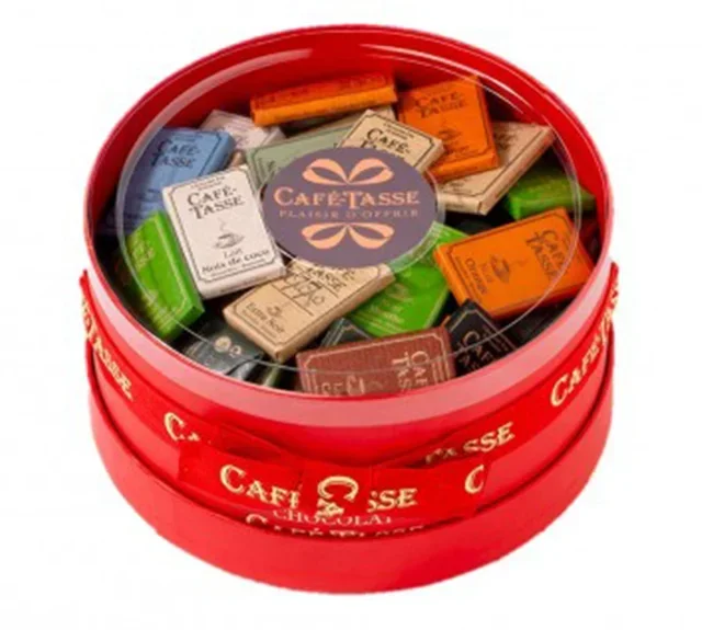 Caja Chapeau Rouge - Surtido 100 Mini Tabletas Profesional 900g - CAFÉ TASSE