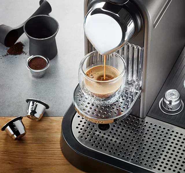 Set capsule ricaricabili compatibili Nespresso* Original + contenitore fondi Conscio - GEFU