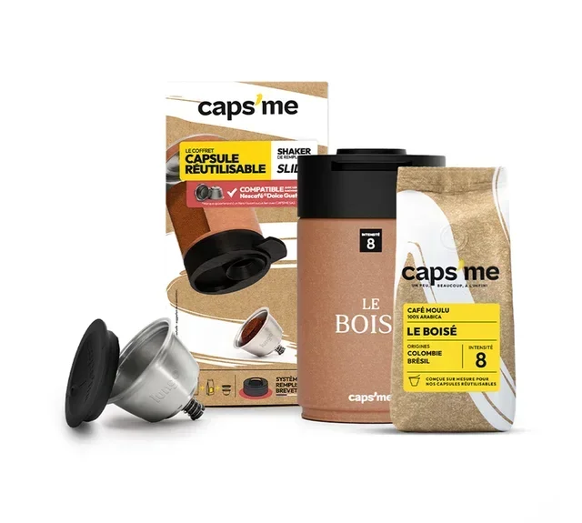 Újrafelhasználható CAPS'ME kapszulák – Slide kapszulatartó Nescafé* Dolce Gusto® kompatibilitással