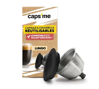 Újrafelhasználható CAPS'ME kapszulák – Slide kapszulatartó Nescafé* Dolce Gusto® kompatibilitással