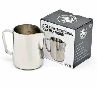 Latte Art Pitcher RHINO COFFEE GEAR 36 cl acciaio inox 303