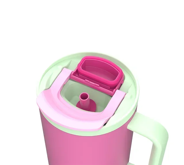 Θερμός KAMBUKKA Rio Bubblegum Mint 95cl με Τηλεσκοπικό Καλαμάκι