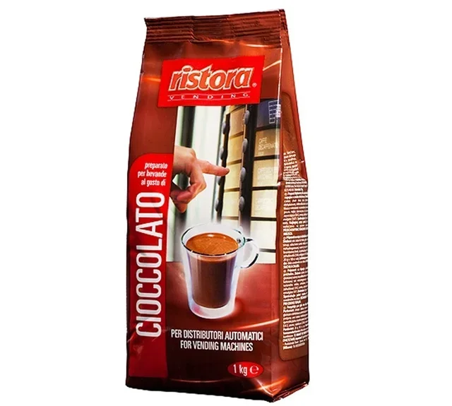 Cacao Instantáneo RISTORA Chocolate Rojo - Formato Vending - 1kg a Granel