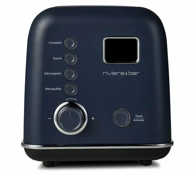 Riviera &amp; Bar QGA358 Blue 2-Slot Toaster - Automatic