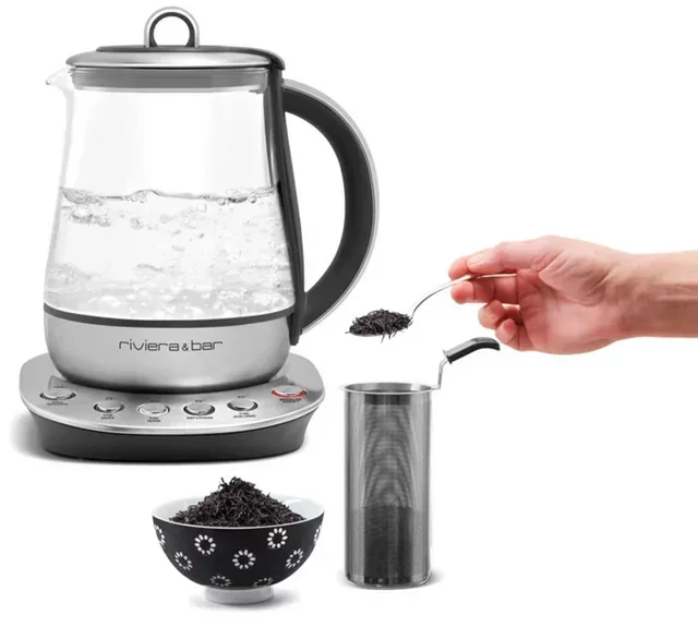 Riviera&amp;Bar BTH540 Jaipur Zen Stainless Steel Teapot 1.2 L