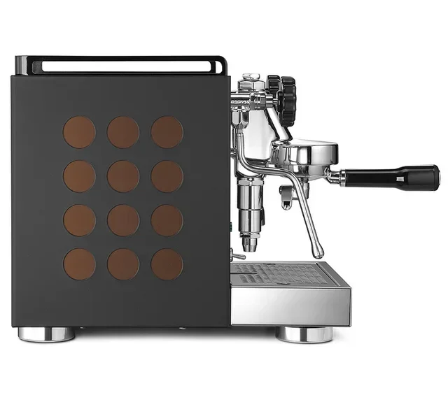 ROCKET ESPRESSO Appartamento espresso machine, black and copper.