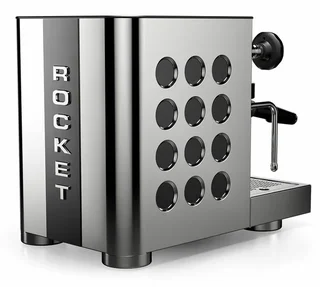 ROCKET ESPRESSO Appartamento TCA espressokone ruostumaton teräs ja musta väri