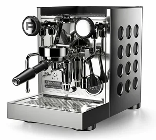 ROCKET ESPRESSO Appartamento TCA espressokone ruostumaton teräs ja musta väri