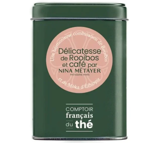Scatola Rooibos Delicatesse - Rooibos e Caffè - Granello 100 g - COMPTOIR FRANÇAIS DU THÉ