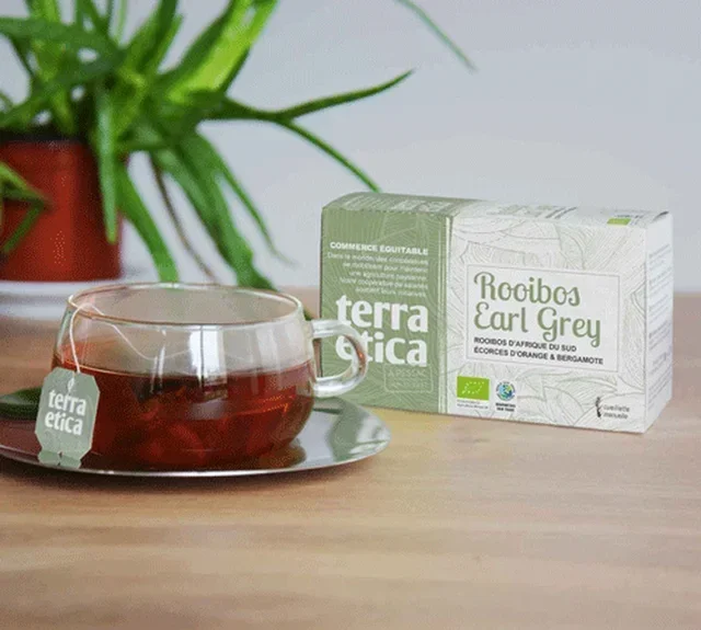 Luomu &amp; Reilu Kauppa Rooibos Earl Grey - 20 pussia - TERRA ETICA