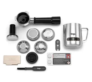 Cafetera espresso SAGE Barista Express SES875BSS2EEU1A, acabado en acero inoxidable cepillado.