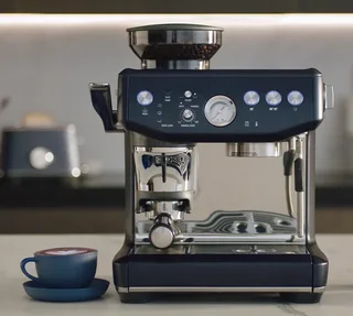 SAGE Barista Express Impress SES876DBL4EEU1 plommeblå espressomaskin