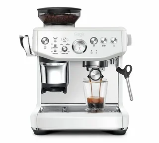 SAGE Barista Express Impress SES876SST4EEU1 havsalt hvit espressomaskin