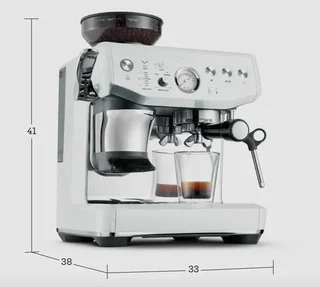 SAGE Barista Express Impress SES876SST4EEU1 havsalt hvit espressomaskin