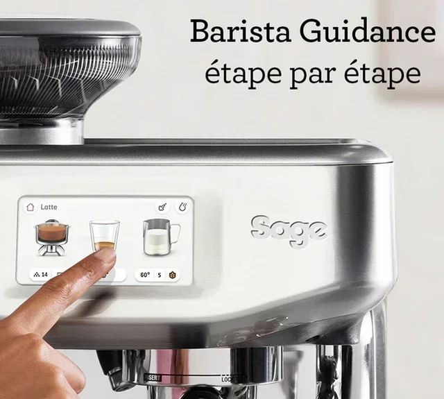 SAGE Barista Touch Impress SES881BST4FEU1 espressobryggare rostfri svart