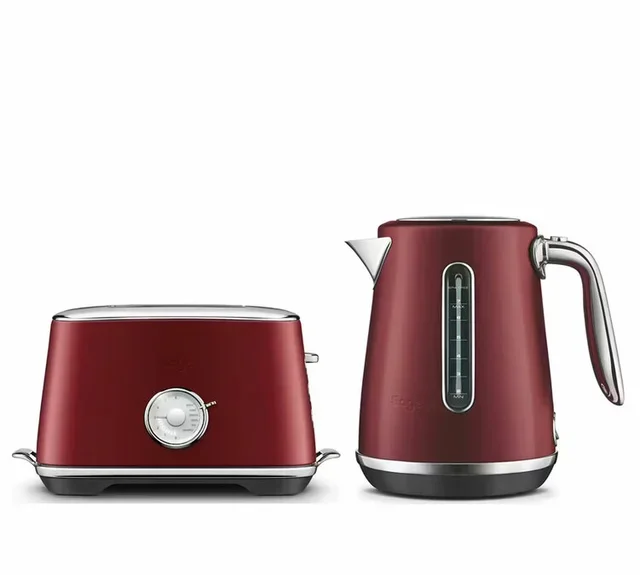 SAGE Breakfast Set - Toaster STA735RVC4EEU1 &amp; Kettle SKE735RVC4EEU1 Red Velvet