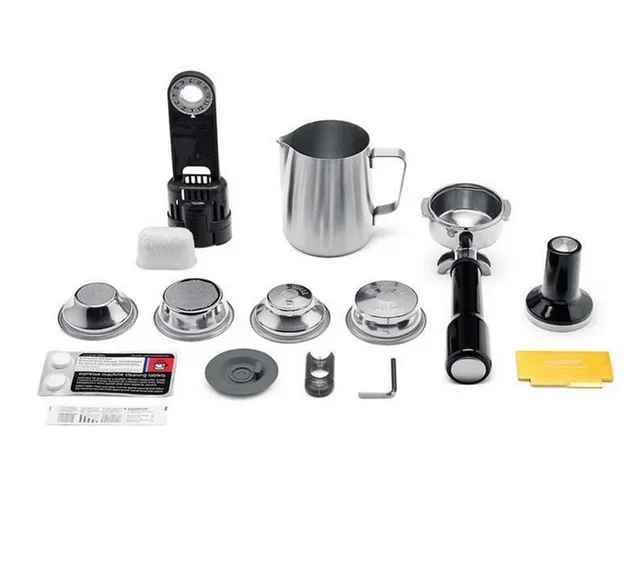 Sage The Dual Boiler SES920BSS4EEU1 -espressokone, harjattu ruostumaton teräsrakenne.