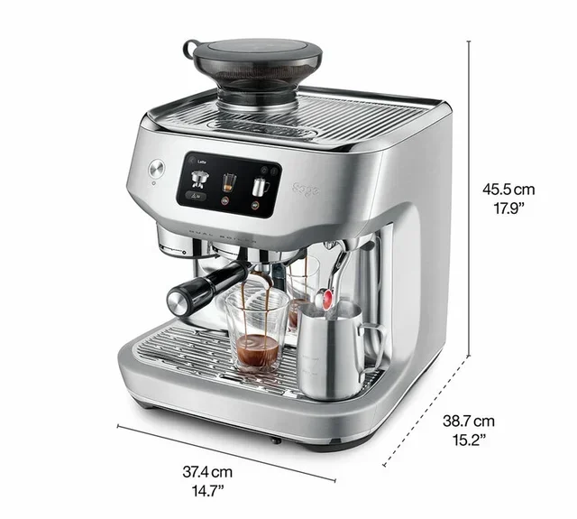 Macchina da caffè espresso SAGE Oracle Dual Boiler SES995BTR4EEU1, colore Nero Tartufo.