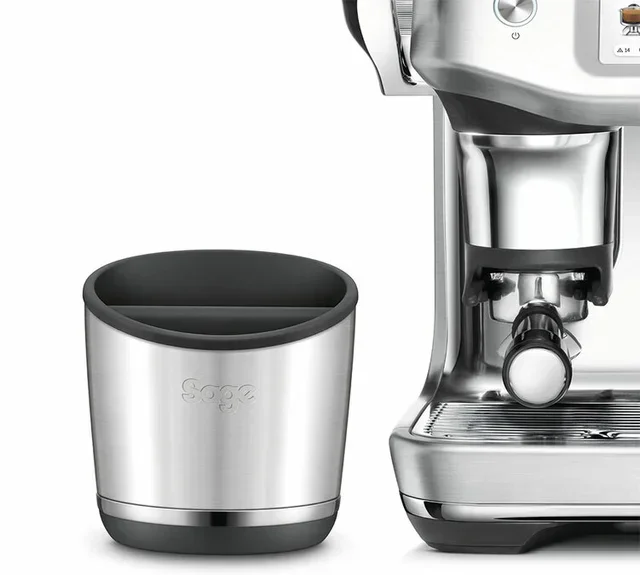 SAGE SEA502BSS Klopbox - Geborsteld RVS voor 20 Pads