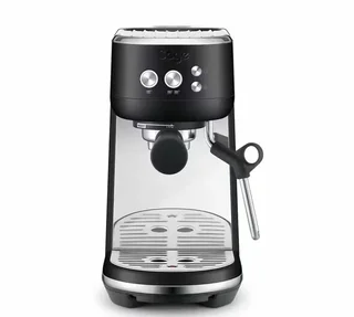 SAGE The Bambino fekete szarvasgomba eszpresszógép + Baratza Encore ESP fehér őrlő