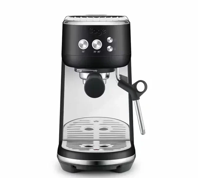 SAGE The Bambino fekete szarvasgomba eszpresszógép + Baratza Encore ESP fehér őrlő