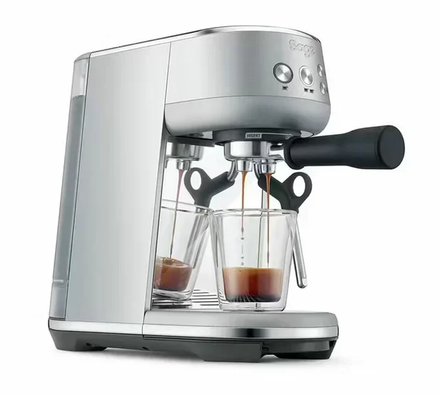 SAGE The Bambino Rozsdamentes Espresszó Gép + BARATZA Encore ESP Fehér Daráló Szett