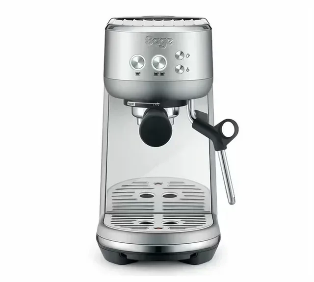SAGE The Bambino Rozsdamentes Espresszó Gép + BARATZA Encore ESP Fehér Daráló Szett