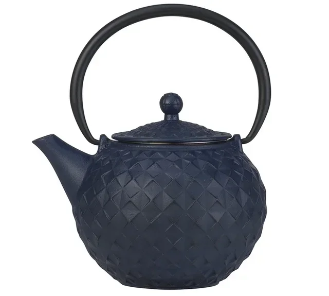 Sakai 1L Blue Cast Iron Teapot Cosy &amp; Trendy