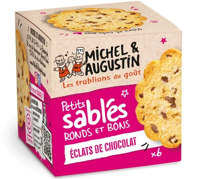 Salted Butter Chocolate Chip Shortbread – 6 Cookies – MICHEL &amp; AUGUSTIN