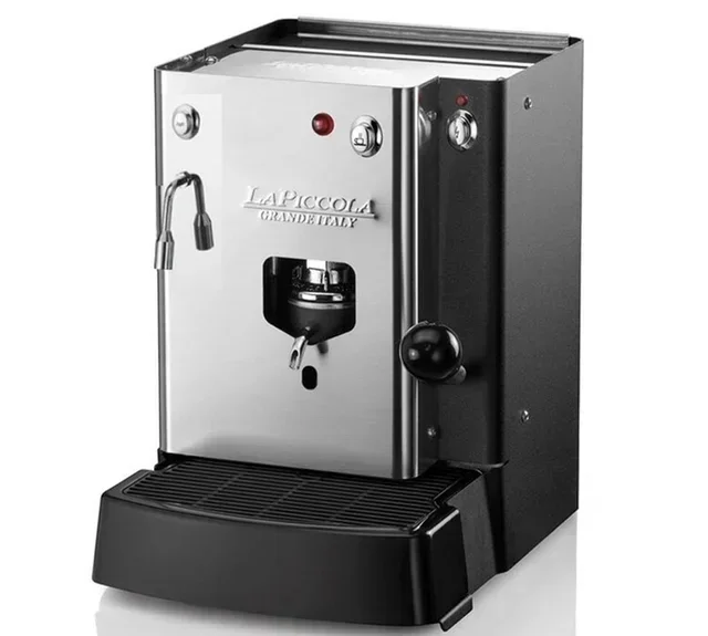Máquina de café com cápsulas ESE Sara Acqua Nera da Piccola em Aço Inoxidável