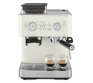 Cafetera espresso semiautomática 5KES6551EPL de KITCHENAID, color porcelana
