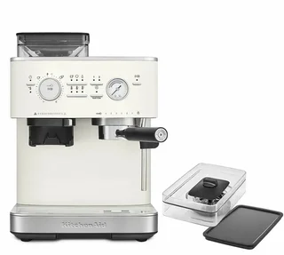 Cafetera espresso semiautomática 5KES6551EPL de KITCHENAID, color porcelana
