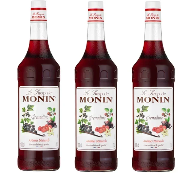 Set of 3 Monin Syrups - Grenadine - 3 x 1 L