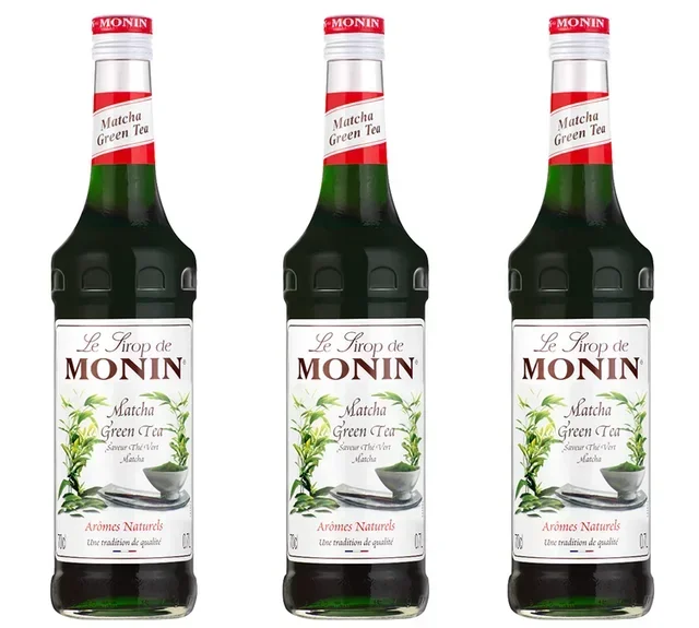Lote de 3 Siropes Monin - Té Verde Matcha - 3 x 70cl