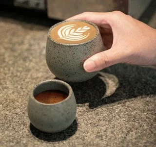 Set of 6 Nutty Tasting Cup Granite 80 ml - Loveramics