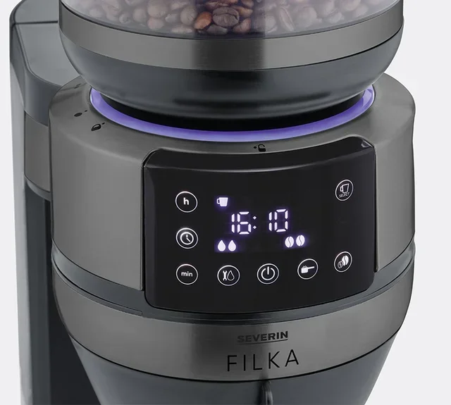 Macchina Caffè Filtro SEVERIN Filka KA4849 Nero Opaco 5 in 1 + Regalo
