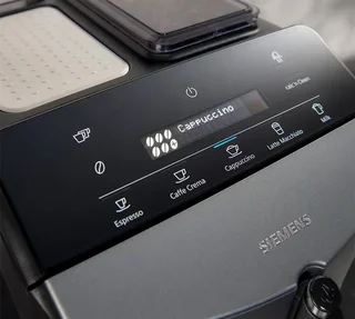 SIEMENS EQ300 Macchina da Caffè Automatica - TF305E04 Acciaio Inox e Titanio Metallizzato