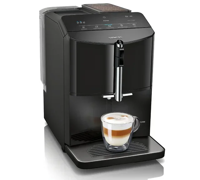 SIEMENS EQ300 Macchina da Caffè in Grani - TF301E09 Nero