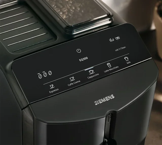 SIEMENS EQ300 Macchina da Caffè in Grani - TF301E09 Nero