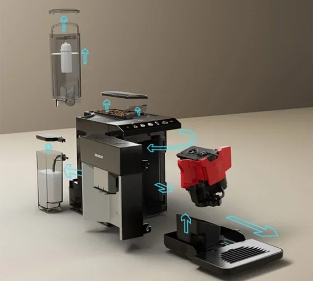 SIEMENS EQ.500 TQ513R01 Fully Integrated Espresso Machine with Built-in Grinder