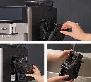 Macchina da caffè espresso Siemens EQ.6+ S500 TE655203RW, modello Inox