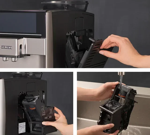 Macchina da caffè espresso Siemens EQ.6+ S500 TE655203RW, modello Inox