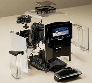 Siemens EQ.900 TQ903R09 Fekete Őrlős Espresso Gép