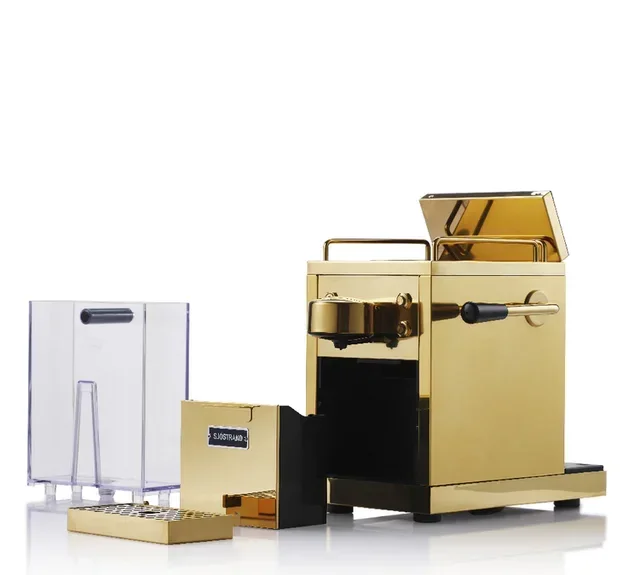 Sjostrand Svezia M10001B Gold Brass Capsule Machine - Nespresso® Compatible + Offer