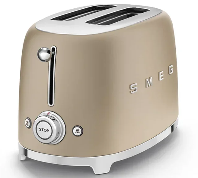 2-sneetjes toaster mat goudkleurig - SMEG