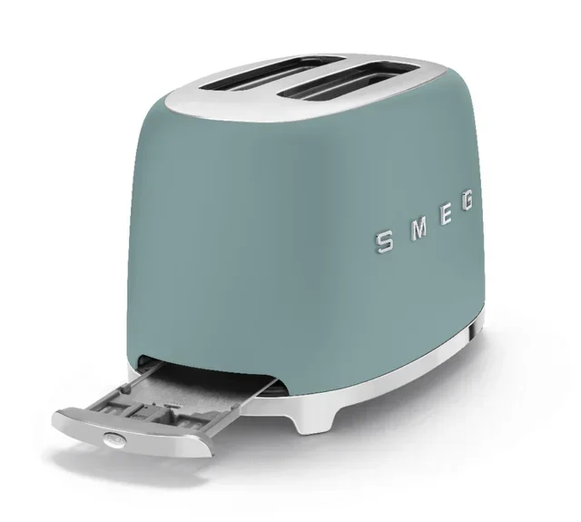 Toster SMEG TSF01EGMEU Matowy Szmaragdowy Zielony 2 Kromki