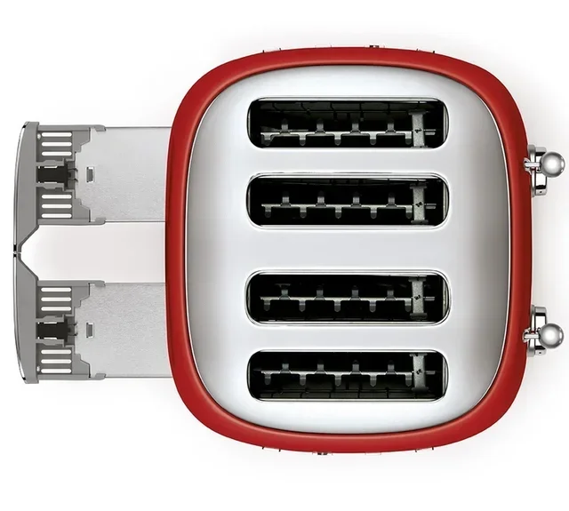 Smeg Brödrost TSF03RDEU 4 Skivor Röd