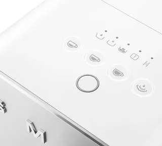 SMEG BCC11WHMEU - Mattavalkoinen espressokeitin jauhavilla pavuilla